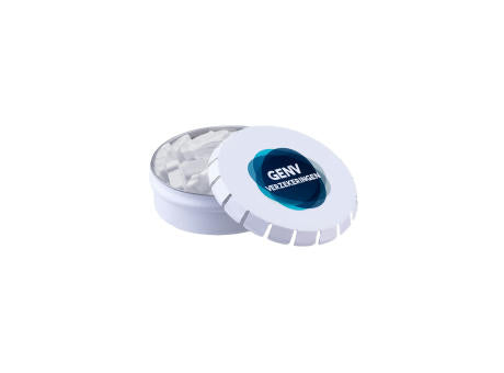 Mini Klick-Klack Dose mit Pfefferminzform