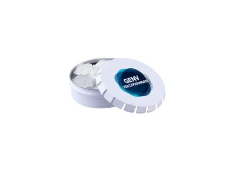 Mini Klick-Klack Dose mit Pfefferminzform