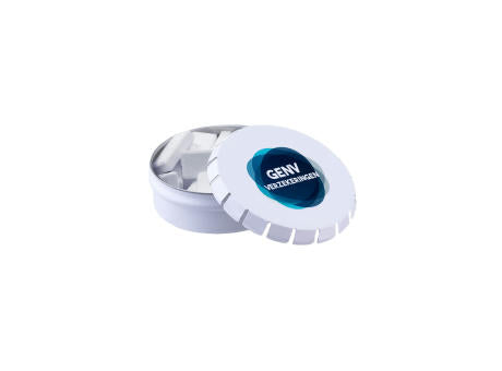 Mini Klick-Klack Dose mit Pfefferminzform