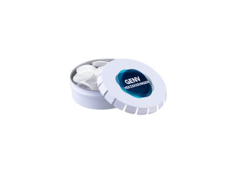 Mini Klick-Klack Dose mit Pfefferminzform