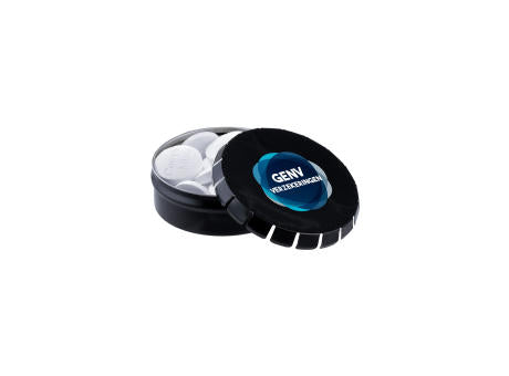 Mini Klick-Klack Dose mit Pfefferminzform