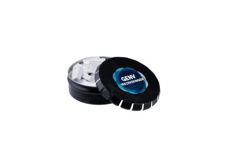 Mini Klick-Klack Dose mit Pfefferminzform