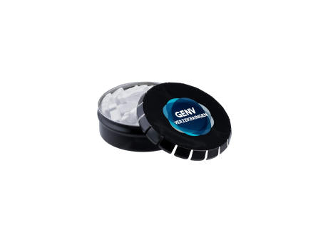 Mini Klick-Klack Dose mit Pfefferminzform