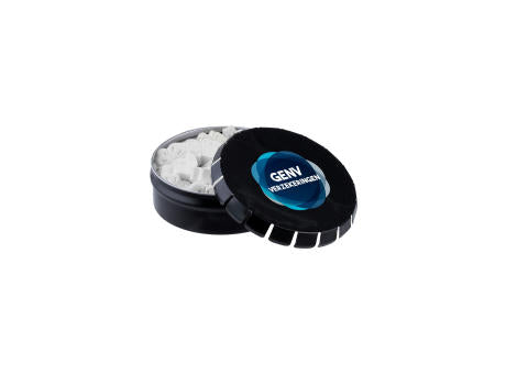 Mini Klick-Klack Dose mit Pfefferminzform