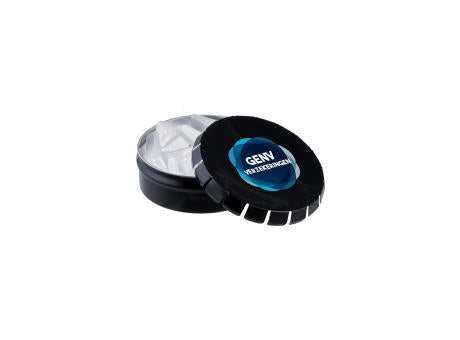 Mini Klick-Klack Dose mit Pfefferminzform