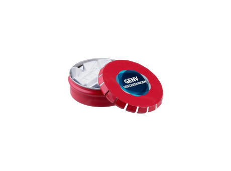 Mini Klick-Klack Dose mit Pfefferminzform