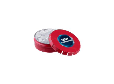 Mini Klick-Klack Dose mit Pfefferminzform