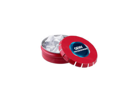 Mini Klick-Klack Dose mit Pfefferminzform