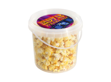Eimer mit Popcorn