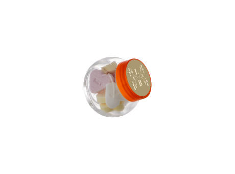 Mikro Glas 50 ml gefüllt mit Süßigkeiten