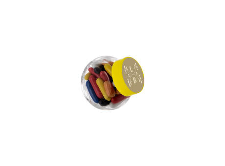 Mikro Glas 50 ml gefüllt mit Süßigkeiten