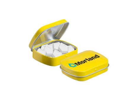 Mini Klappdeckeldose Logo Pfefferminz