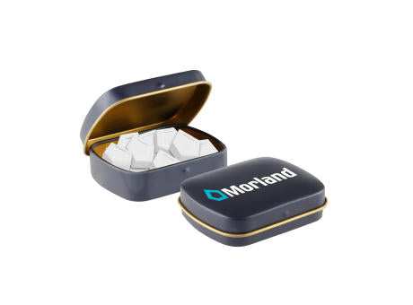 Mini Klappdeckeldose Logo Pfefferminz