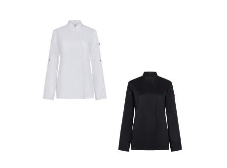 VL THOTH. Kochjacke für Damen (190 g/m²), aus Baumwolle (35 %) und recyceltem Polyester (65 %)