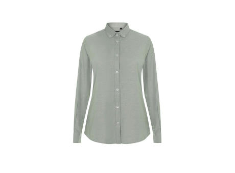 VL PRITHVI WOMEN. Hemd Oxford (180 g/m²) für Damen, aus Baumwolle (50 %), Polyester (45 %) und Elasthan (5 %)