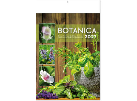 Kalender "Botanica" im Format 24 x 37,5 cm, mit Fälzel