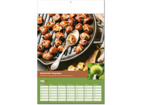 Kalender "Landlaune" im Format 24 x 37,5 cm, mit Fälzel