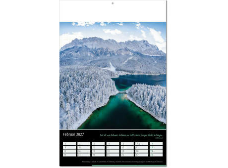 Kalender "Emotion" im Format 24 x 37,5 cm, mit Fälzel