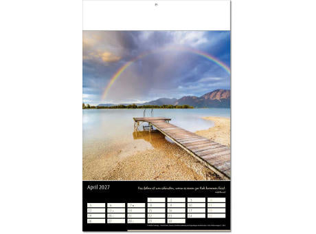 Kalender "Emotion" im Format 24 x 37,5 cm, mit Fälzel