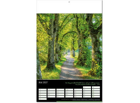 Kalender "Emotion" im Format 24 x 37,5 cm, mit Fälzel