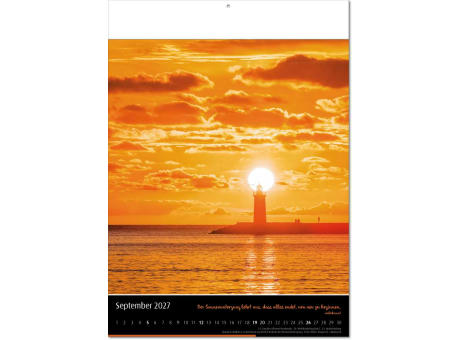 Kalender "Emotion" im Format 30,5 x 42,6 cm, mit Fälzel