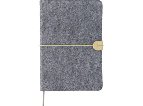Notizbuch Danio | Recycelter Filz | A5 | Liniert