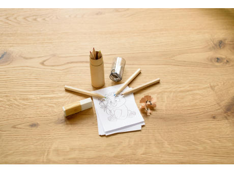 Buntstiftset Libbie | Recycling-Karton | 6 Stück