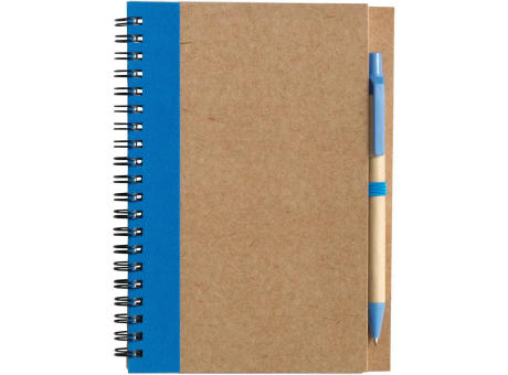 Notizbuch Stella | Recycelter Karton | Liniert | Kugelschreiber