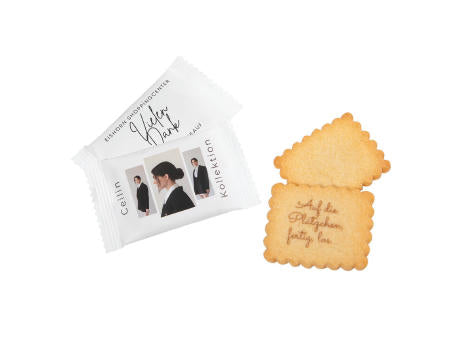 KNACKIGER (bedruckter) BUTTERKEKS IN BEDRUCKTER FOLIE