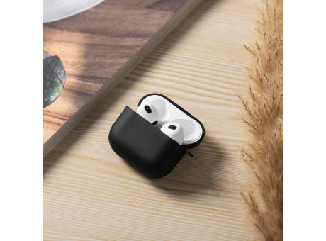 Hear.it AirPod™ Hülle AirPod 4 mit Karabinerhaken, TPU, schwarz