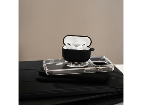 Hear.it AirPod™ Hülle AirPod Pro3 mit Karabinerhaken, TPU, schwarz