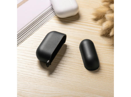 Hear.it AirPod™ Hülle AirPod Pro3 mit Karabinerhaken, TPU, schwarz