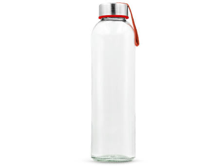 Flasche aus Glas, 500 ml, mit buntem Band