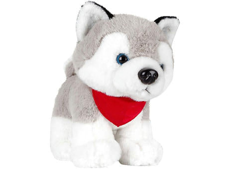 Hund Husky mit rotem Halstuch | Trooper