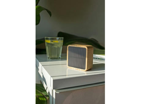 Wireless Lautsprecher aus Bambus 3W B'RIGHT, Solarpanel | Androwe