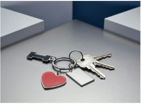 Schlüsselanhänger "I love …" mit Metallplakette | Lydus