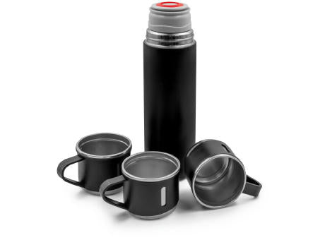 Thermosflasche 420 ml und 3 Becher 150 ml | Quavean