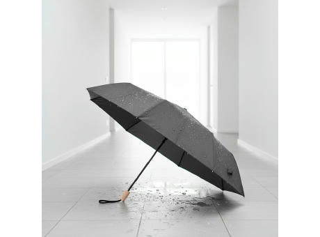 Windfester manueller Regenschirm aus RPET, faltbar | Uksan