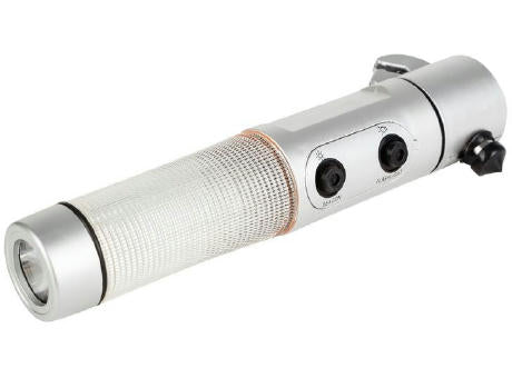 Sicherheitstaschenlampe 1 LED, Gurtschneider, Sicherheitshammer | Auden