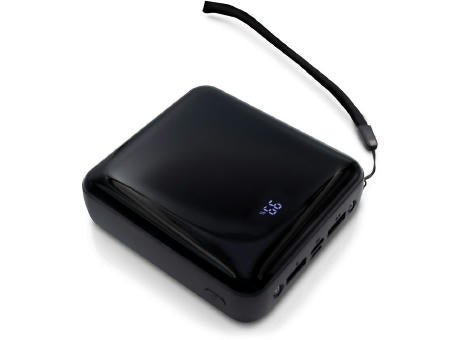 Powerbank 10000 mAh, 3 Ladekabel inklusive | Tim