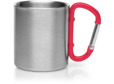 Metallbecher 210 ml mit Karabinerhaken | Easton