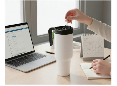 Thermobecher 1100 ml Air Gifts mit ergonomischem Griff | Ony