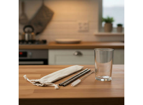 Trinkhalmen, 2 St., Edelstahl | Monim