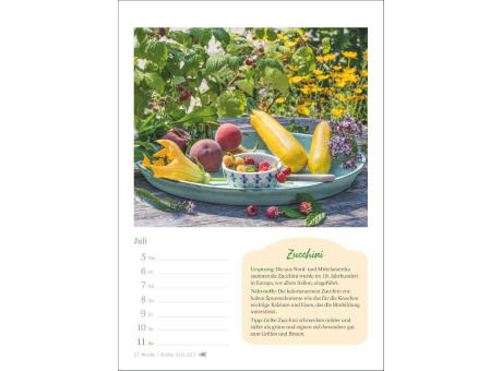 Der kleine Küchenkalender Wochenkalender