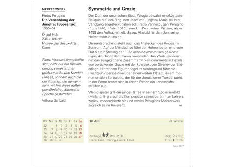 Kunst Tagesabreißkalender