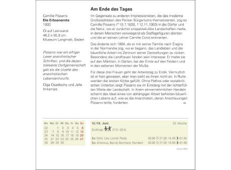 Kunst Tagesabreißkalender