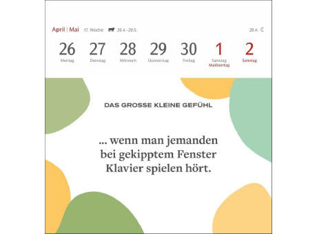 Das große kleine Gefühl Premium-Postkartenkalender