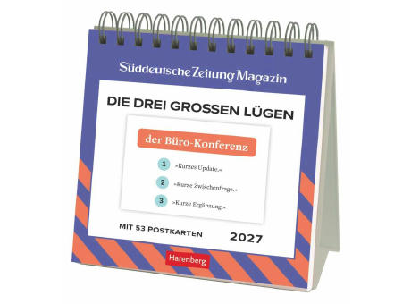 Die drei großen Lügen Premium-Postkartenkalender