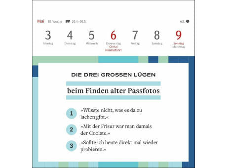 Die drei großen Lügen Premium-Postkartenkalender