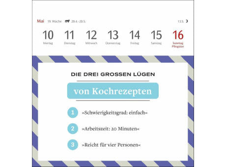 Die drei großen Lügen Premium-Postkartenkalender